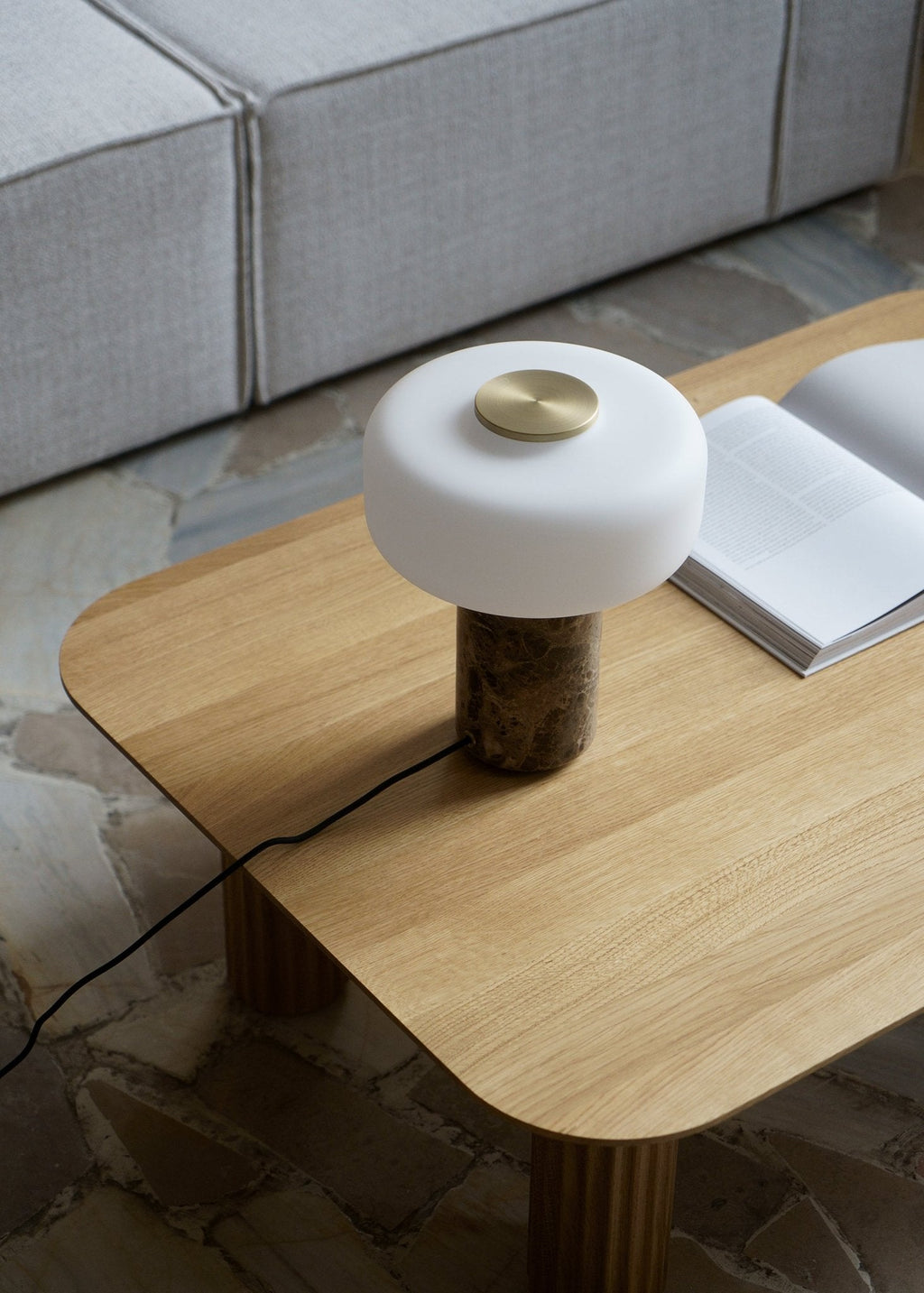 Opal Glass Table Lamp — Table Lamp | Maison Monashee — view 12