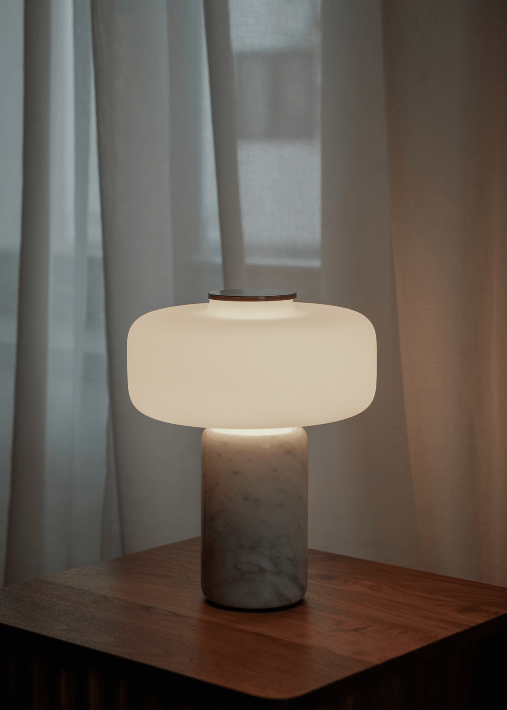 Opal Glass Table Lamp — Table Lamp | Maison Monashee — view 15