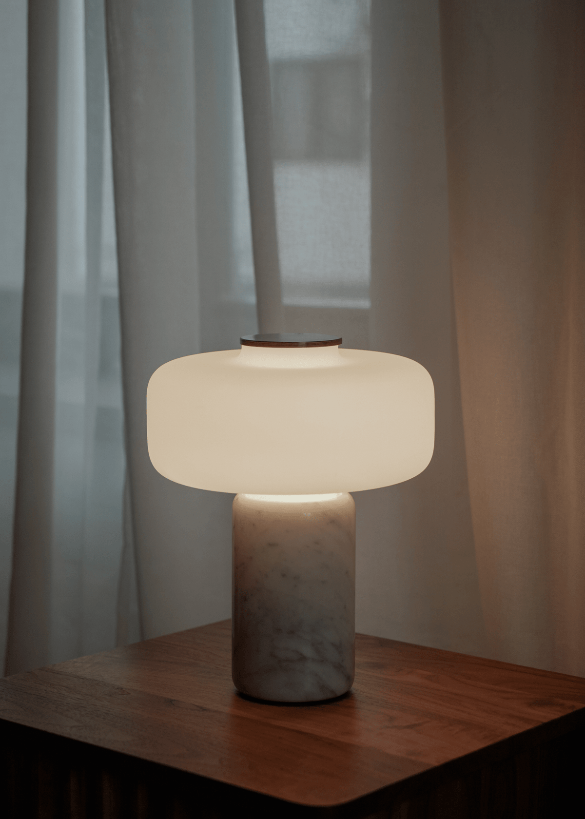 Opal Glass Table Lamp — Table Lamp | Maison Monashee — view 15