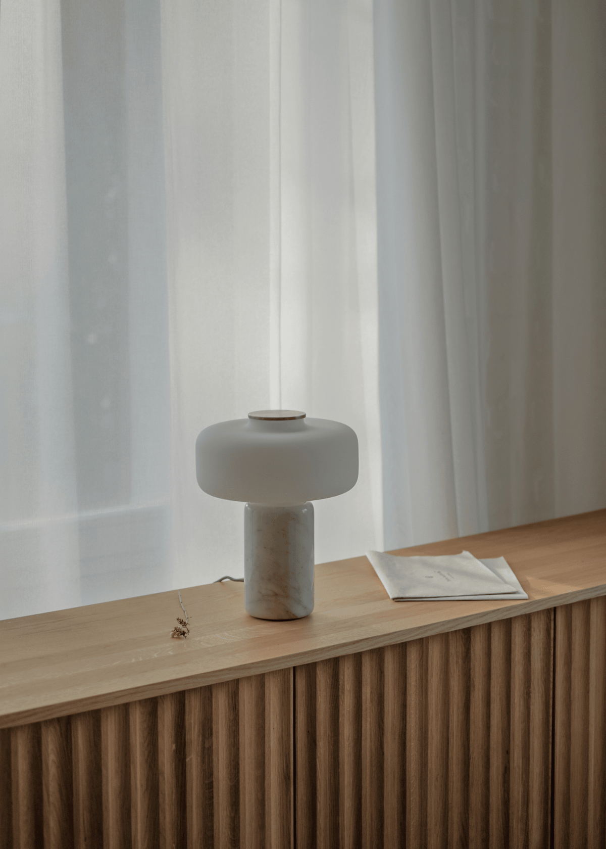 Opal Glass Table Lamp — Table Lamp | Maison Monashee — view 17