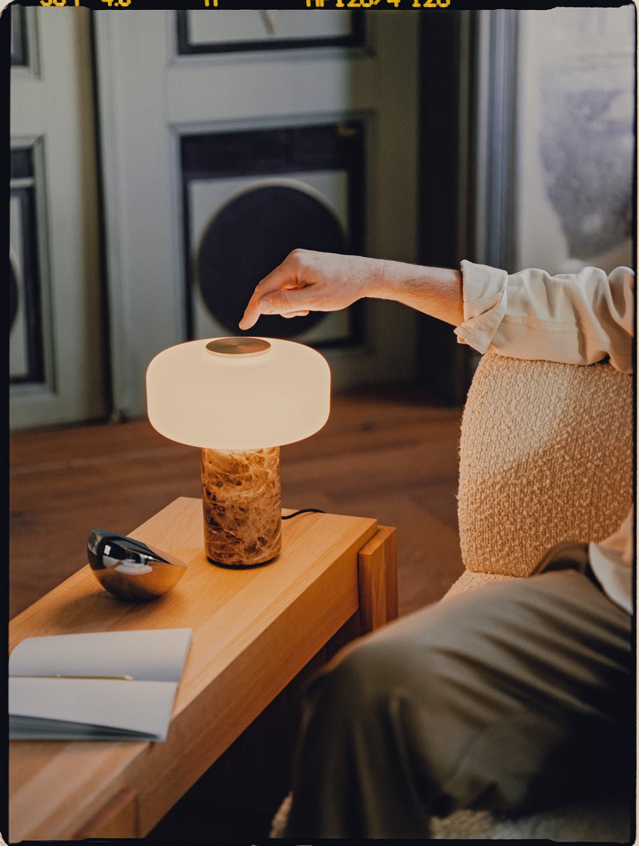 Opal Glass Table Lamp — Table Lamp | Maison Monashee — view 18