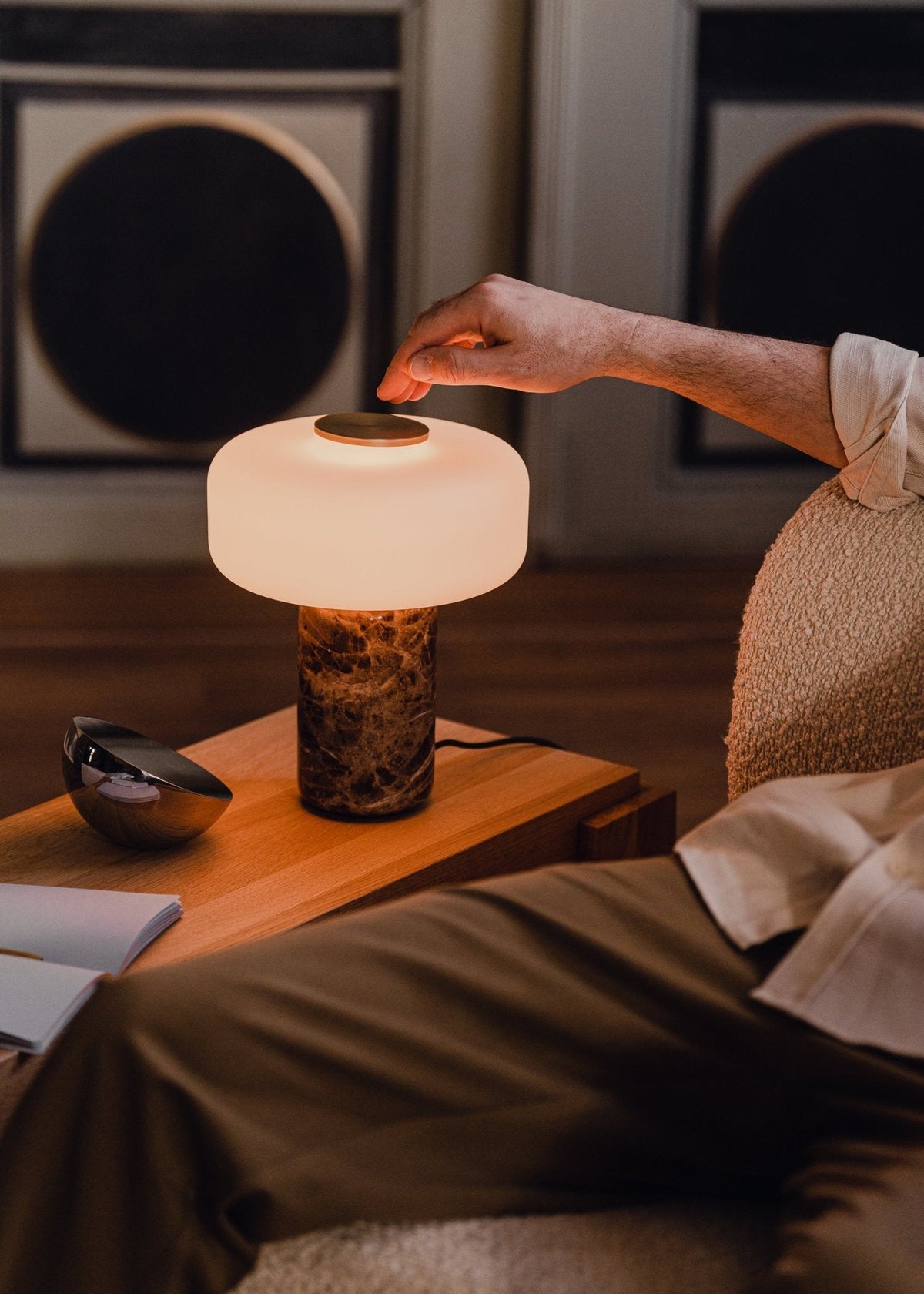 Opal Glass Table Lamp — Table Lamp | Maison Monashee — view 9