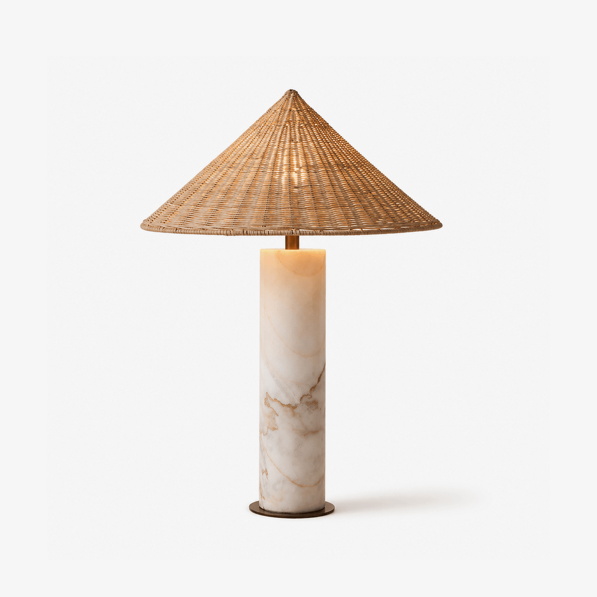 Large Rattan Table Lamp — Table Lamp | Maison Monashee