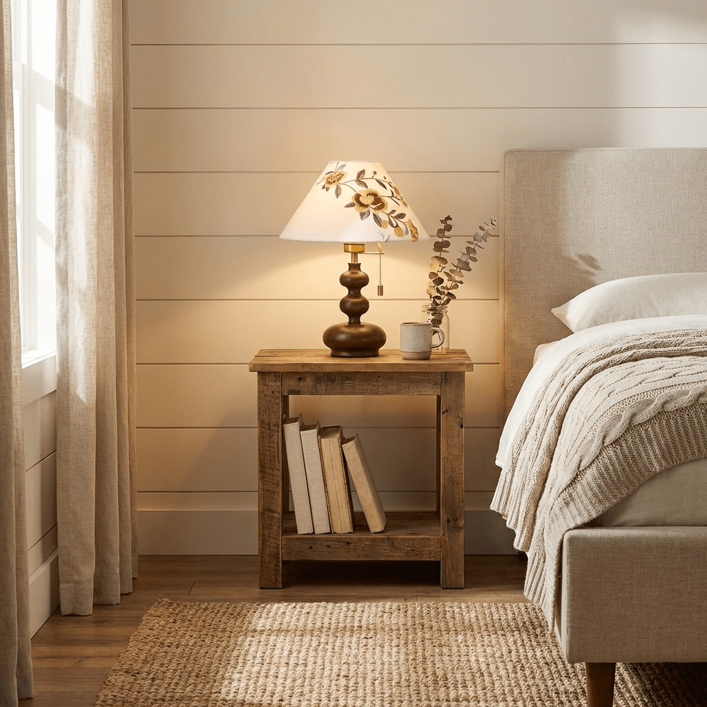 Wooden Bedside Lamp — Table Lamp | Maison Monashee — view 5