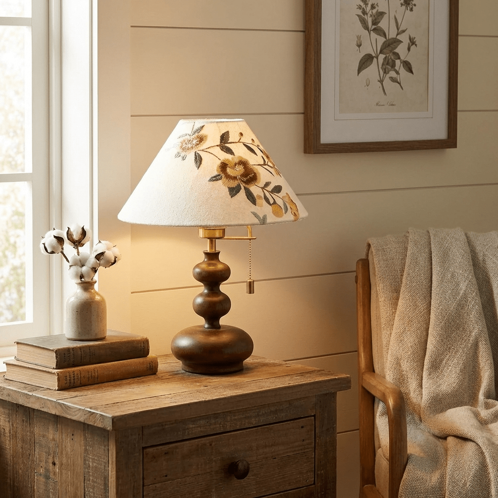 Wooden Bedside Lamp — Table Lamp | Maison Monashee — view 2
