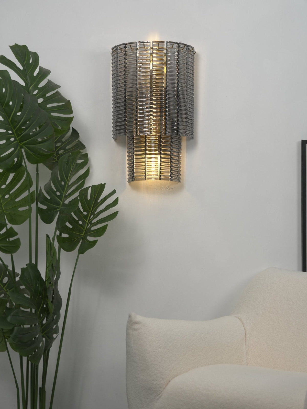 Gold and Glass Wall Sconce — Wall Sconce | Maison Monashee — view 17