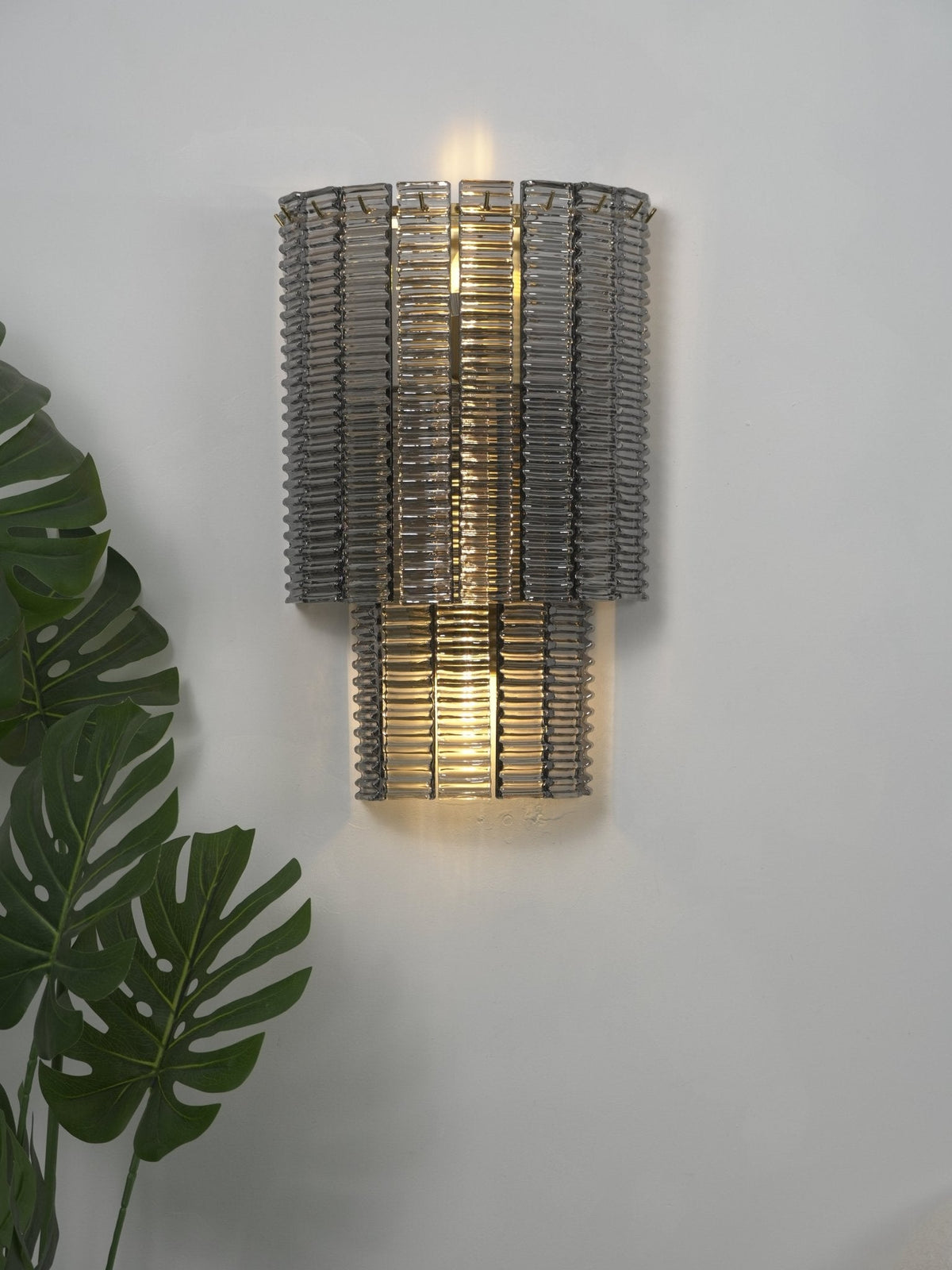Gold and Glass Wall Sconce — Wall Sconce | Maison Monashee — view 18