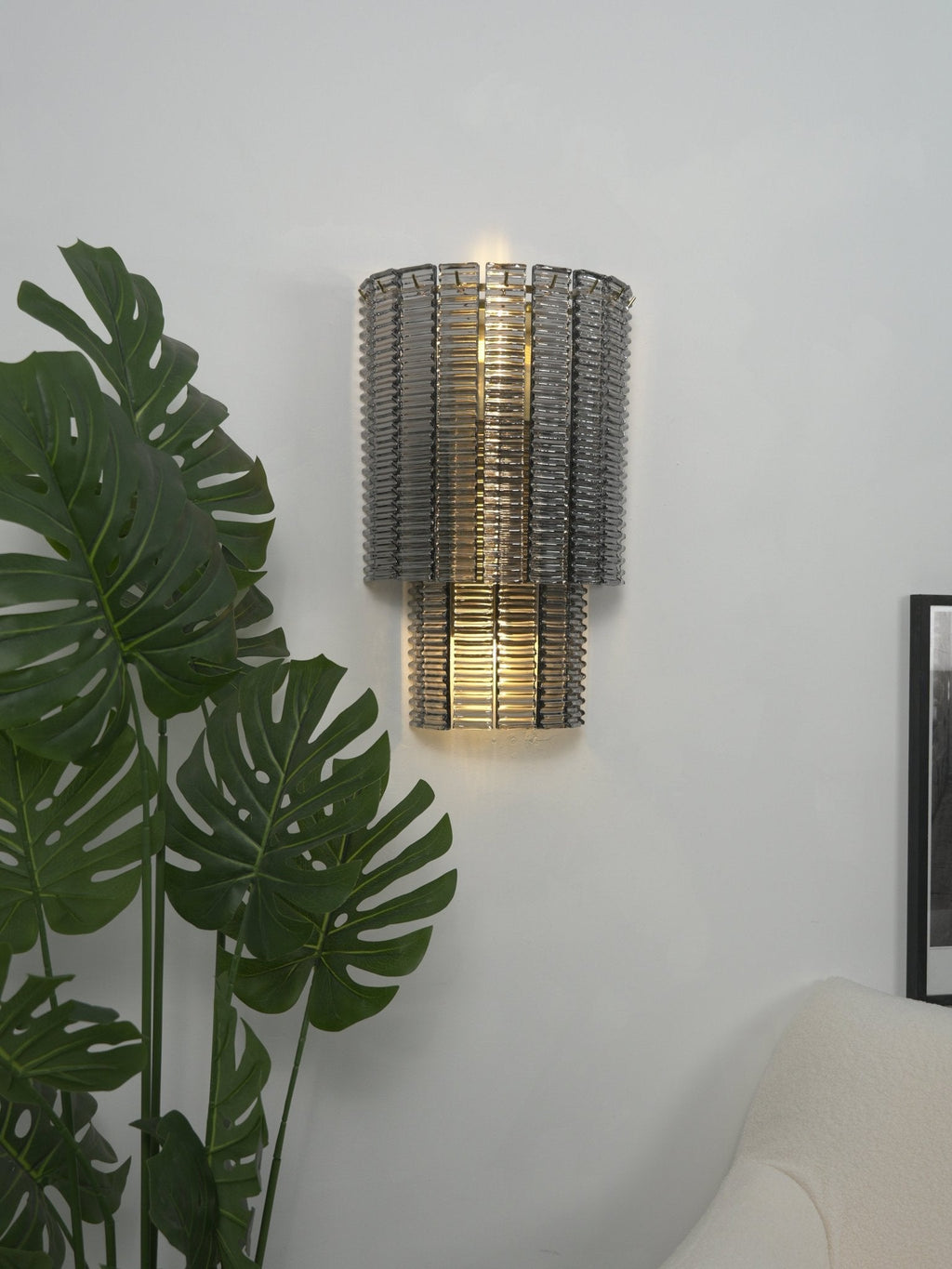 Gold and Glass Wall Sconce — Wall Sconce | Maison Monashee — view 2