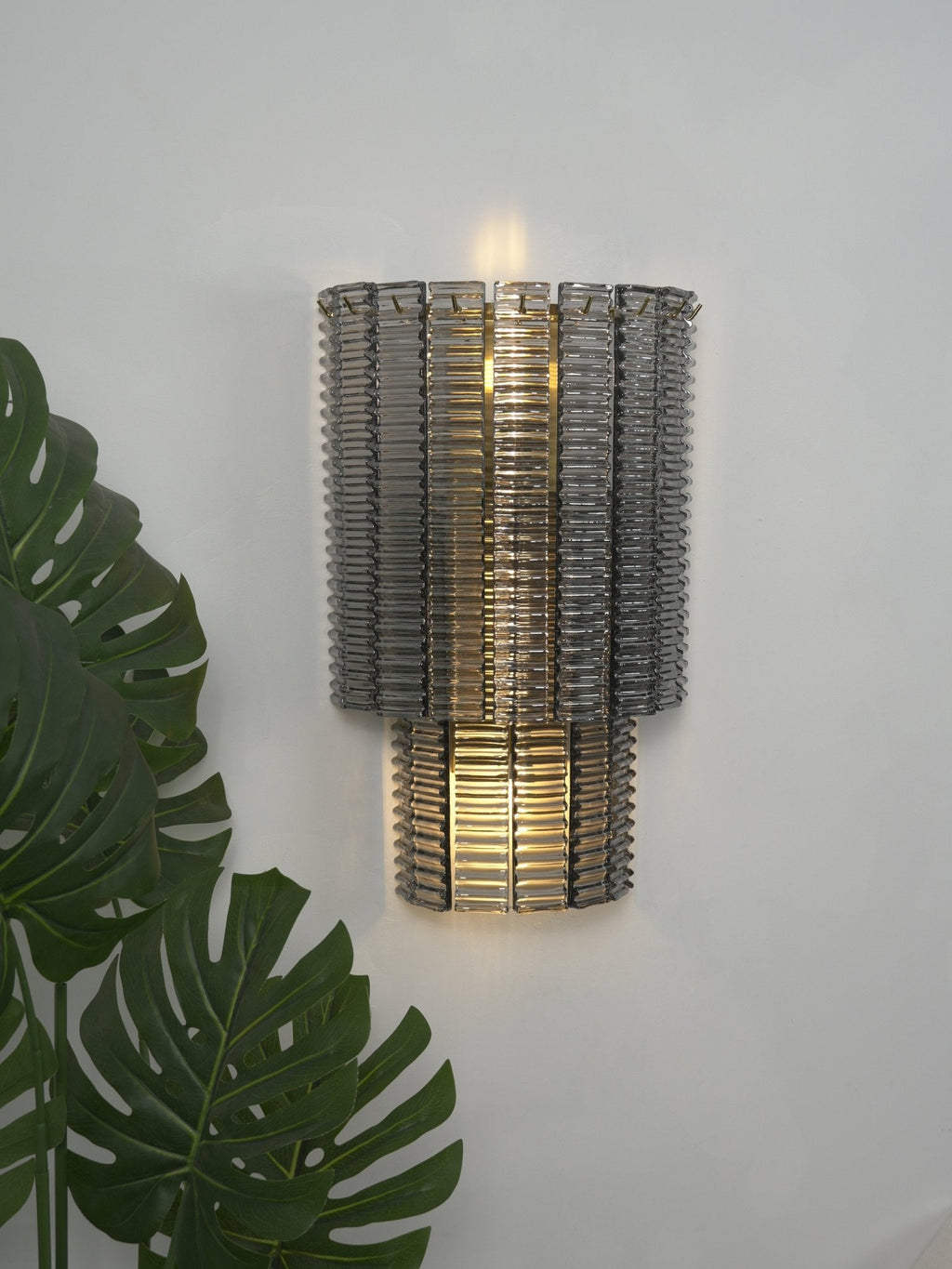 Gold and Glass Wall Sconce — Wall Sconce | Maison Monashee — view 23