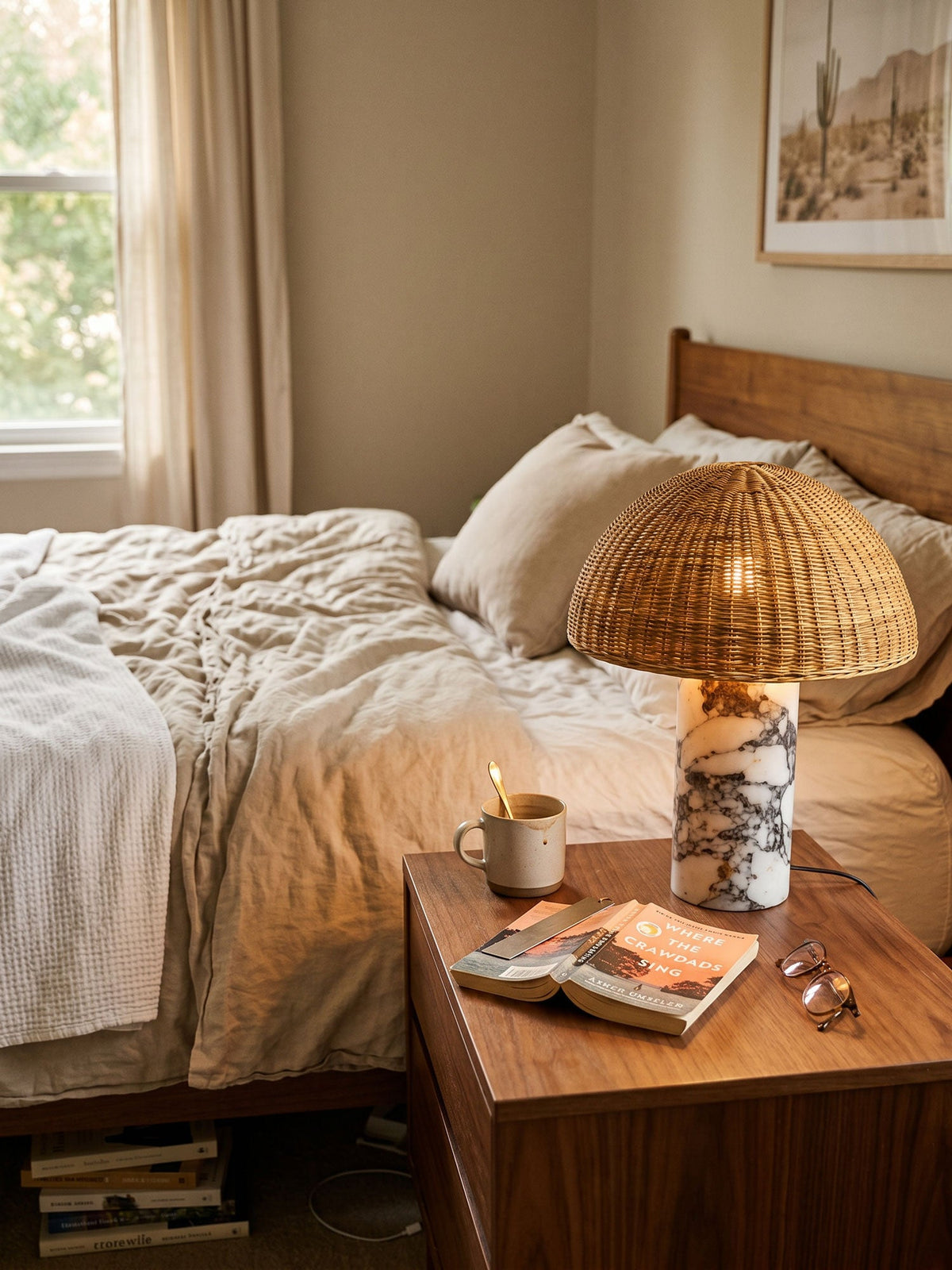 Woven Rattan Table Lamp — Table Lamp | Maison Monashee — view 9