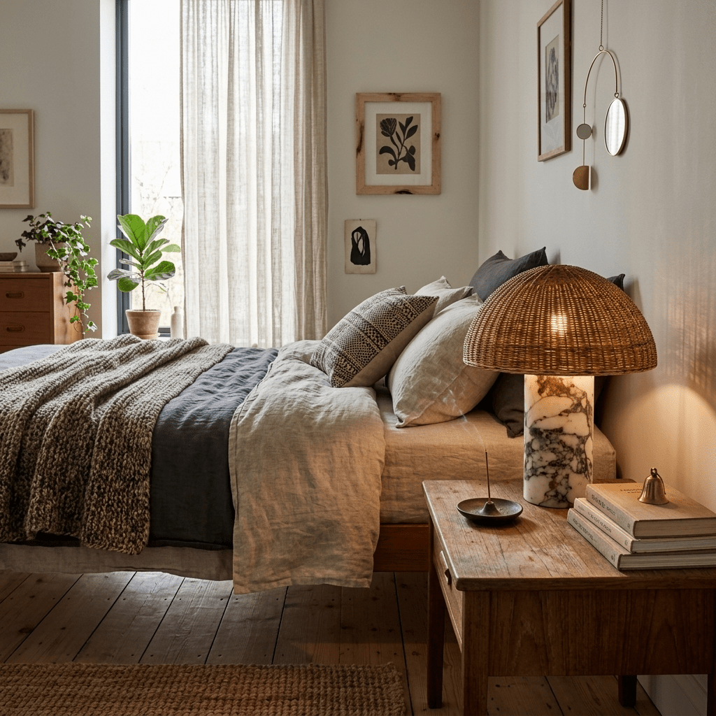 Woven Rattan Table Lamp — Table Lamp | Maison Monashee — view 6