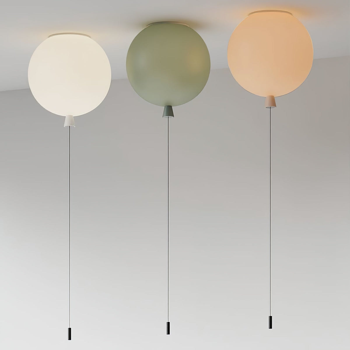 Pink Glass Ceiling Light — Ceiling Light | Maison Monashee — view 11