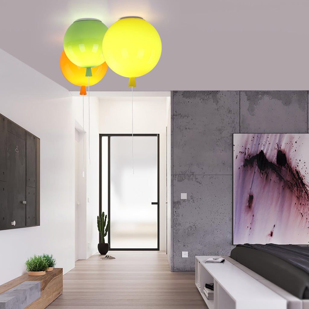 Pink Glass Ceiling Light — Ceiling Light | Maison Monashee — view 2