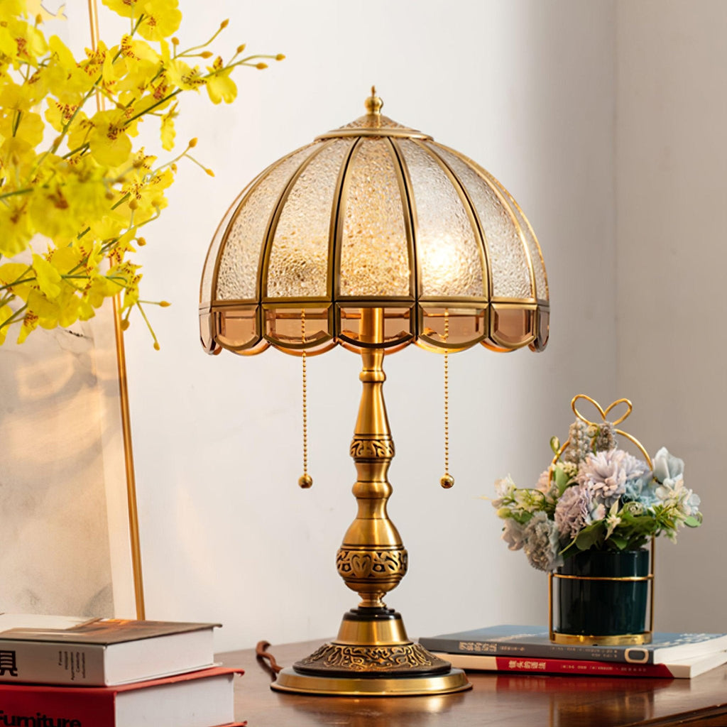 Glass Gold Table Lamp — Table Lamp | Maison Monashee — view 2