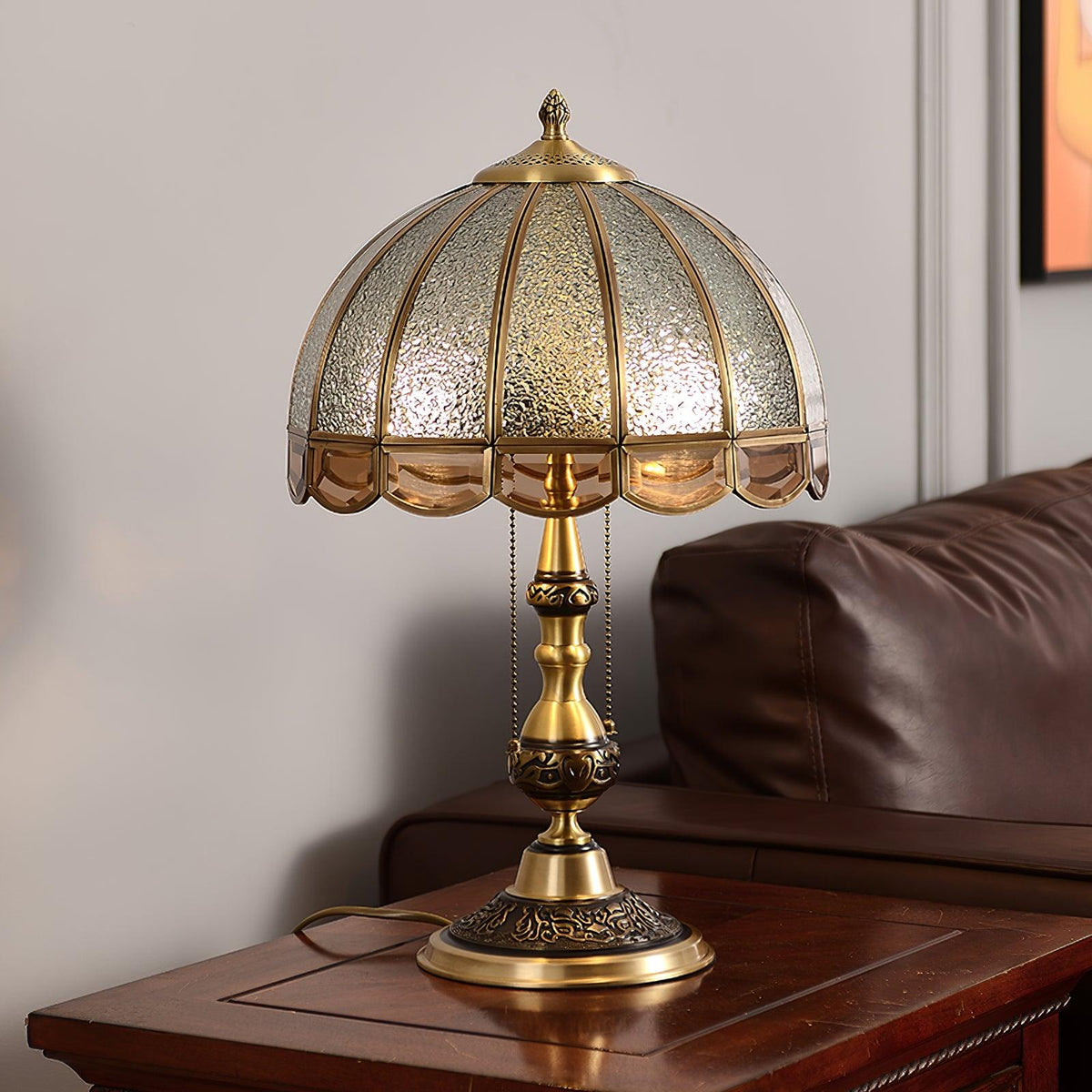 Glass Gold Table Lamp — Table Lamp | Maison Monashee — view 17