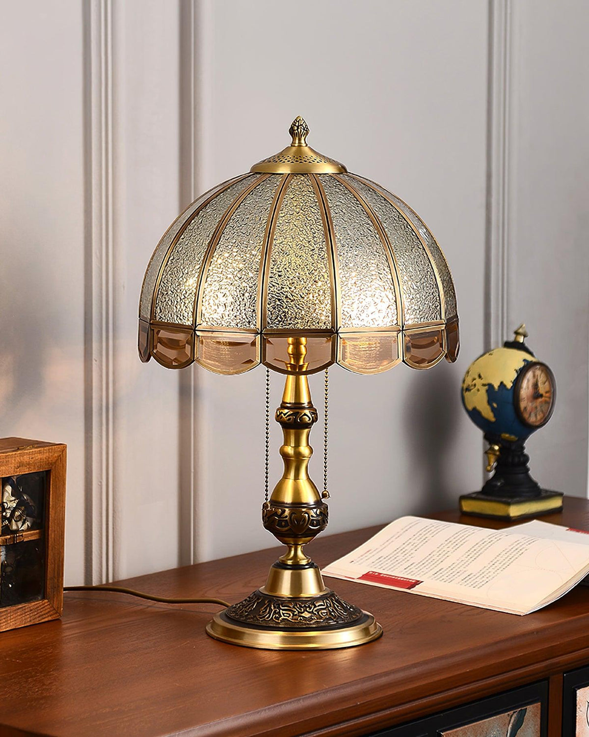 Glass Gold Table Lamp — Table Lamp | Maison Monashee — view 12