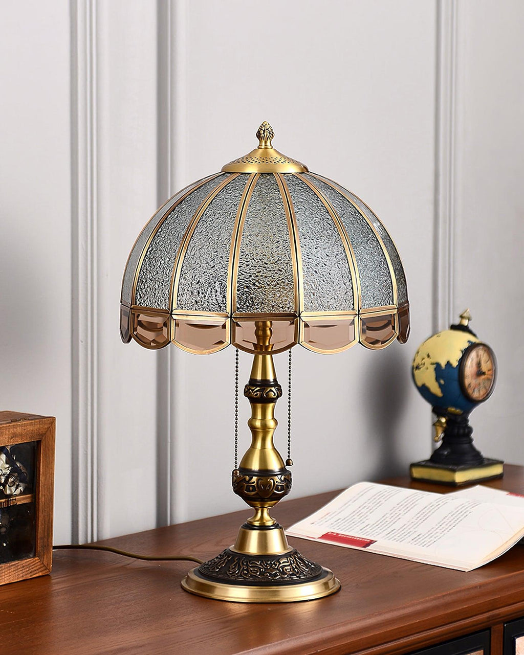 Glass Gold Table Lamp — Table Lamp | Maison Monashee — view 19