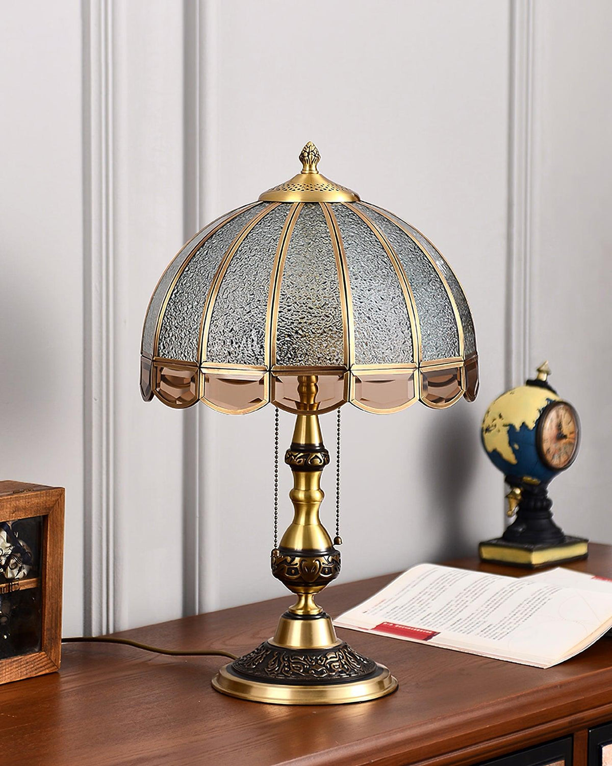 Glass Gold Table Lamp — Table Lamp | Maison Monashee — view 19