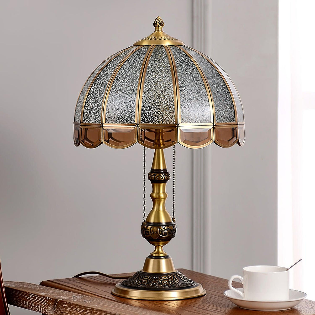 Glass Gold Table Lamp — Table Lamp | Maison Monashee — view 20
