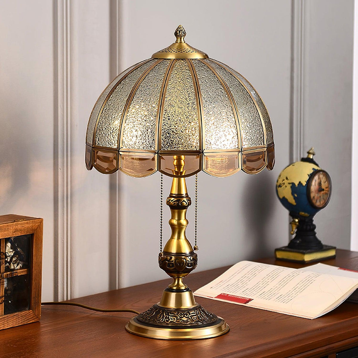 Glass Gold Table Lamp — Table Lamp | Maison Monashee — view 4