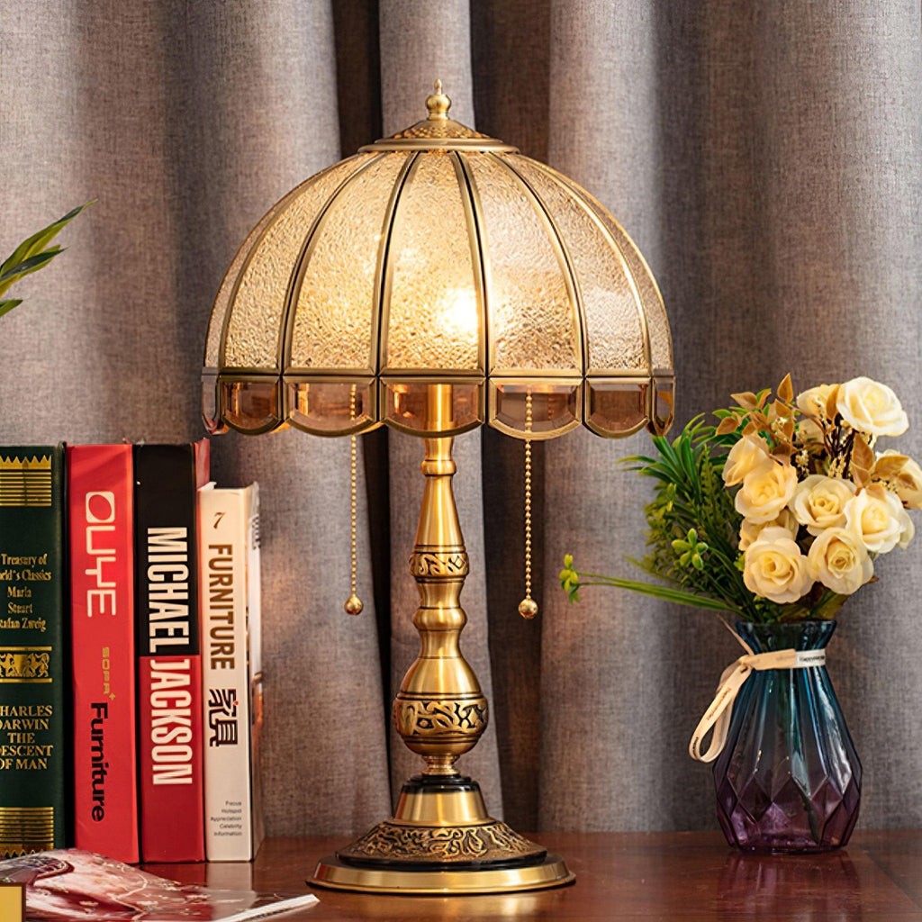Glass Gold Table Lamp — Table Lamp | Maison Monashee — view 3