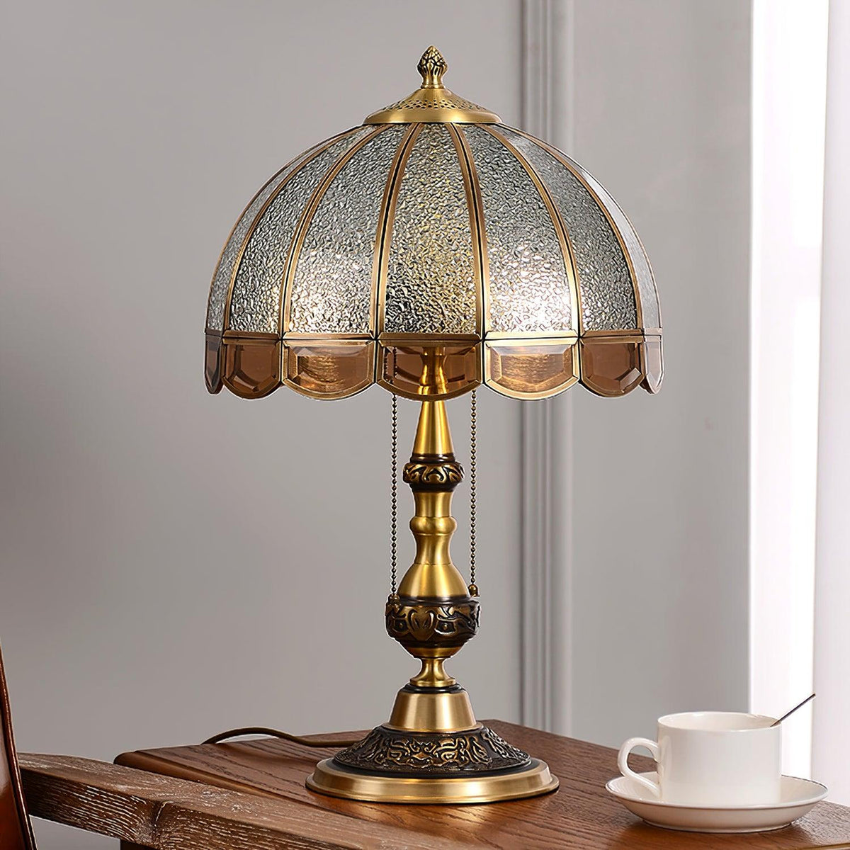 Glass Gold Table Lamp — Table Lamp | Maison Monashee — view 9
