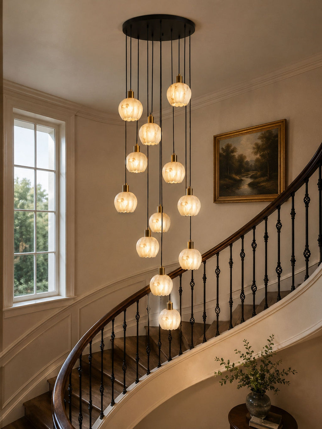 White and Gold Pendant Light Kitchen — Pendant Light | Maison Monashee — view 9