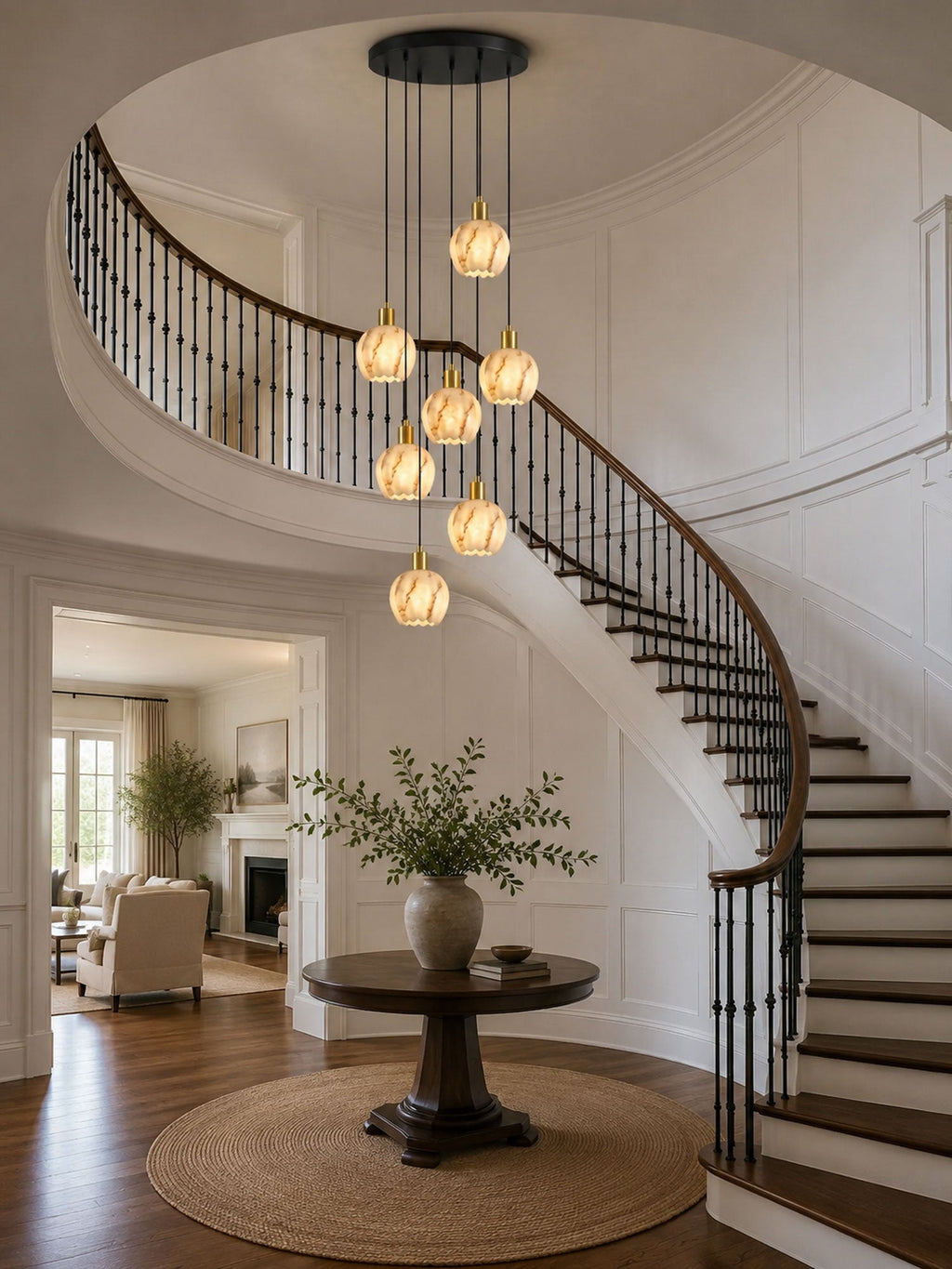 White and Gold Pendant Light Kitchen — Pendant Light | Maison Monashee — view 6