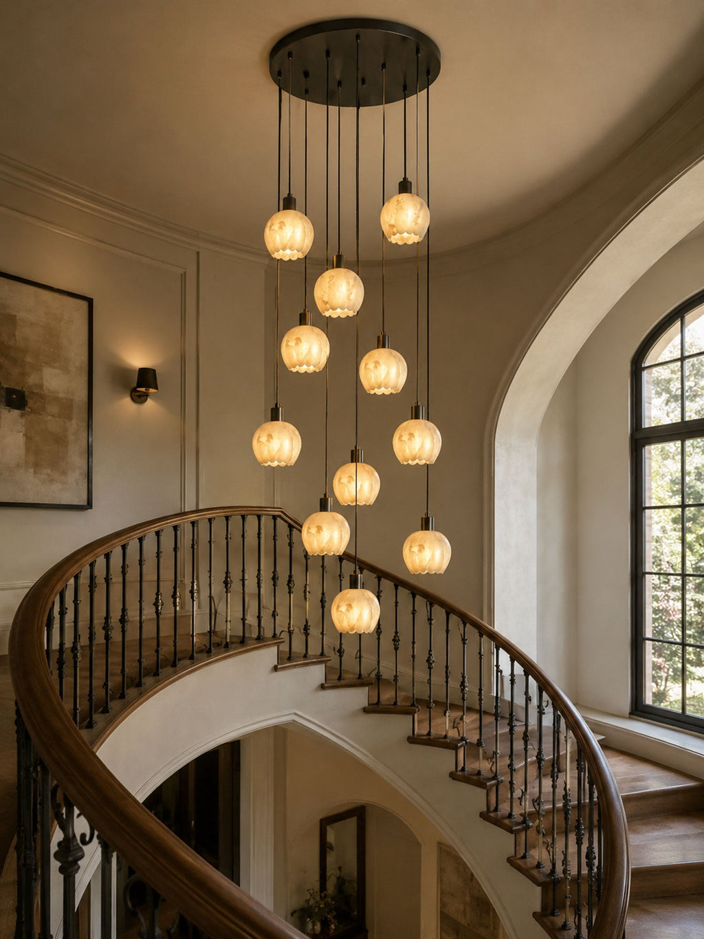 White and Gold Pendant Light Kitchen — Pendant Light | Maison Monashee — view 7