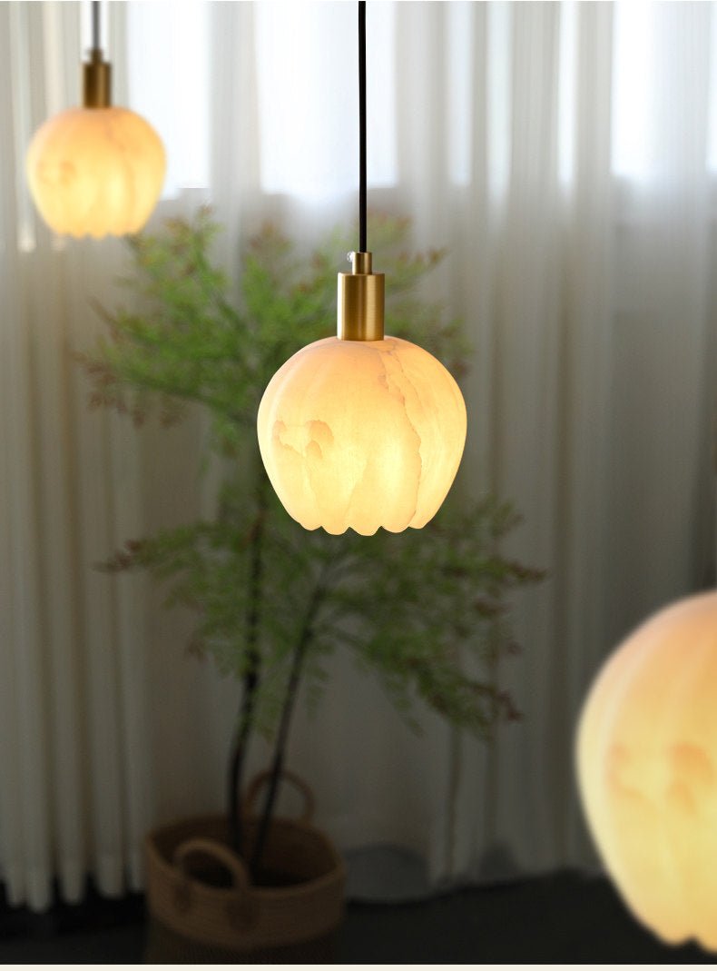 White and Gold Pendant Light Kitchen — Pendant Light | Maison Monashee — view 11
