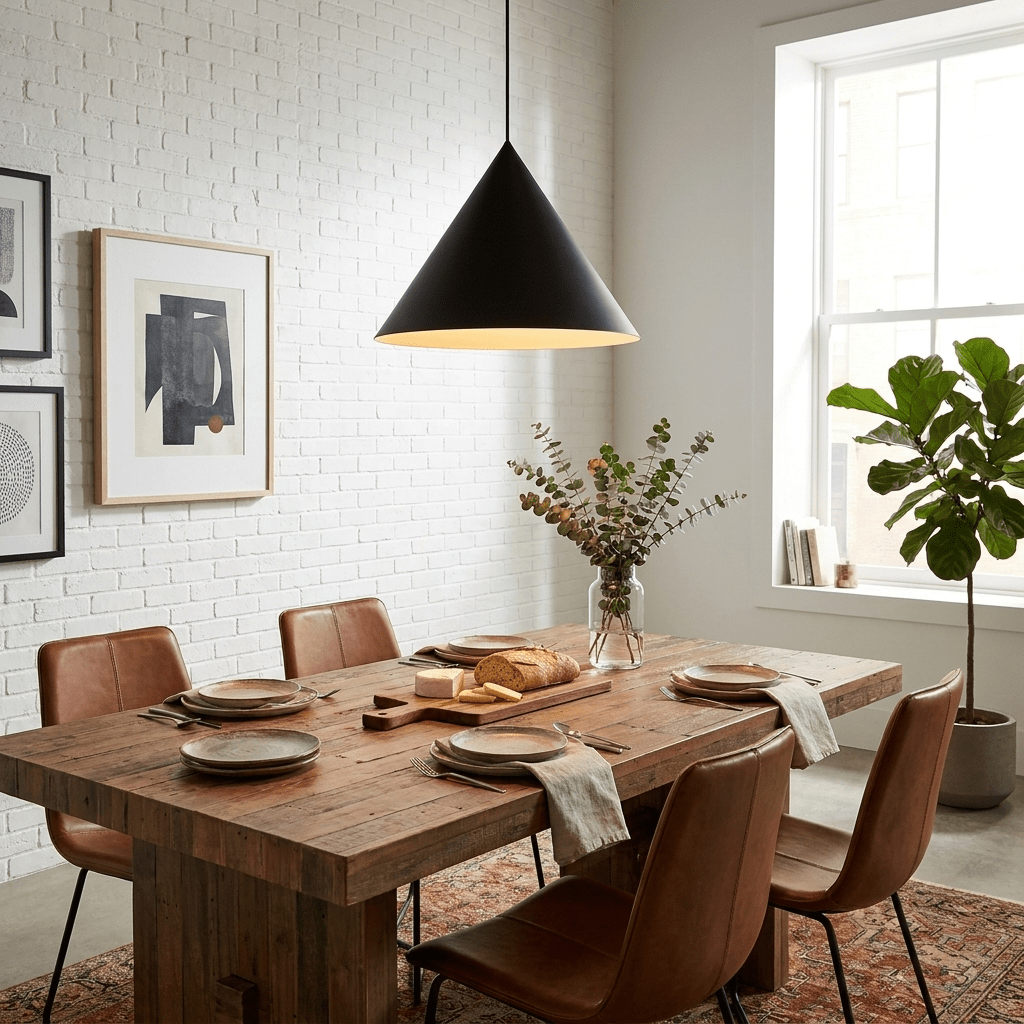 White Cone Pendant Light — Pendant Light | Maison Monashee — view 4