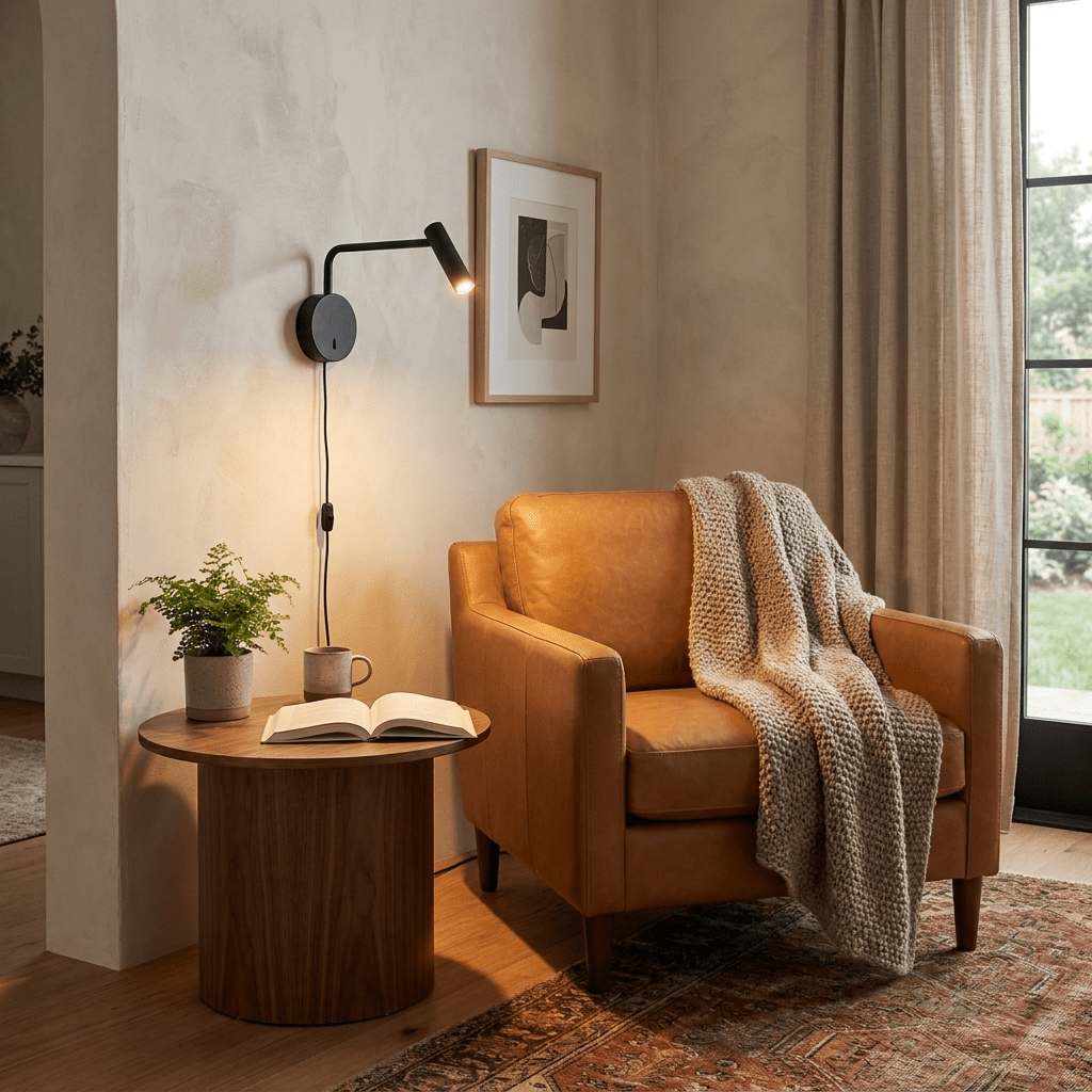 Black Round Wall Sconce — Wall Sconce | Maison Monashee — view 5