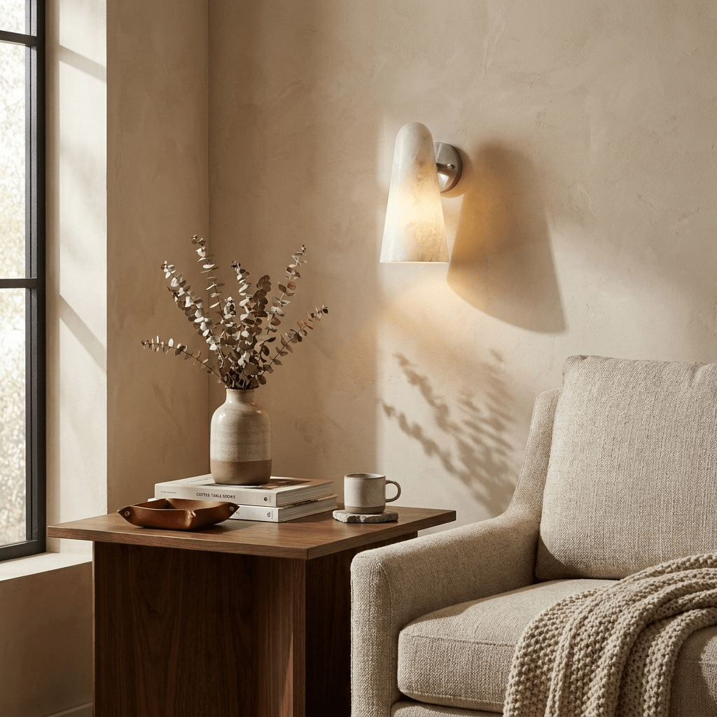 White Cone Sconce — Wall Sconce | Maison Monashee — view 4