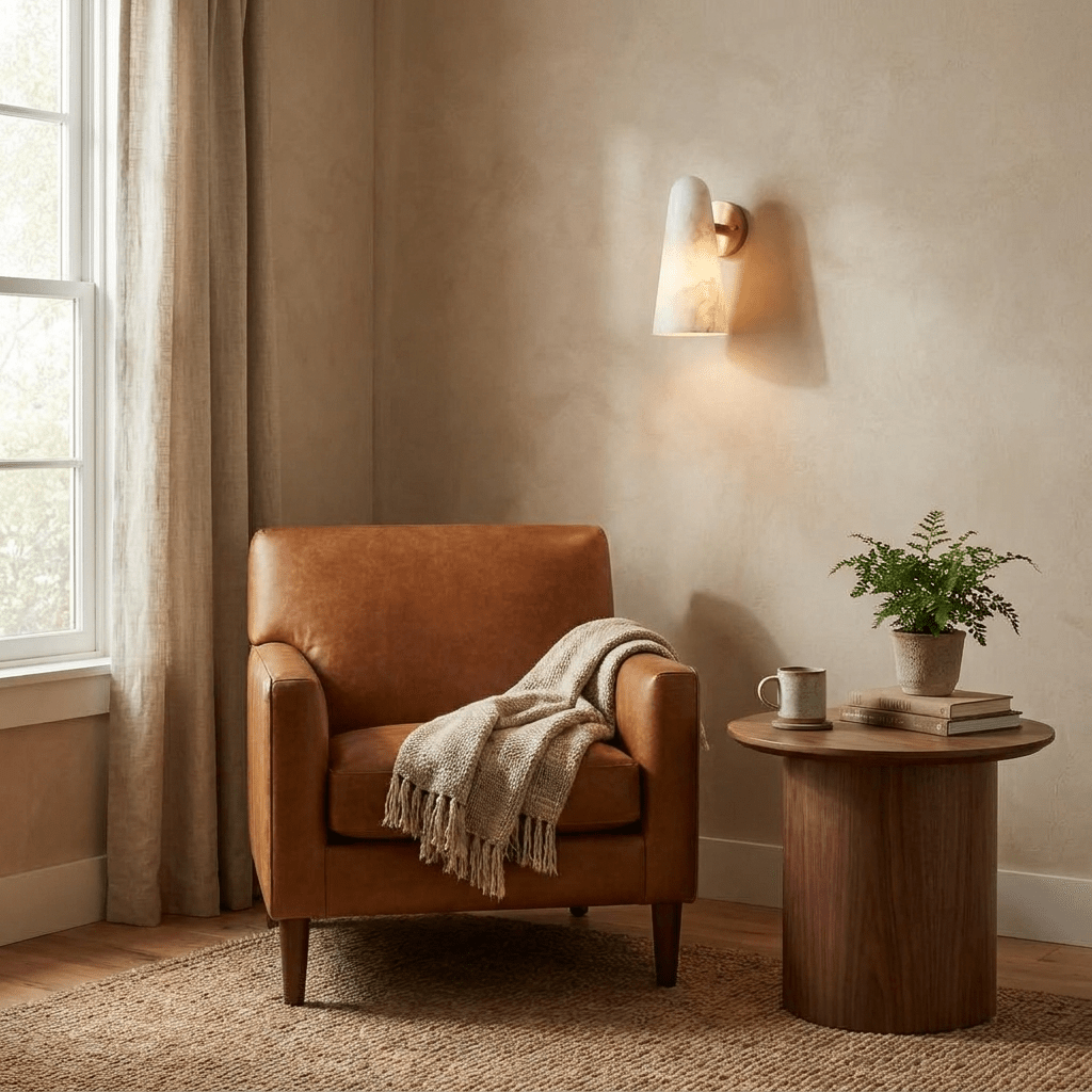 White Cone Sconce — Wall Sconce | Maison Monashee — view 6