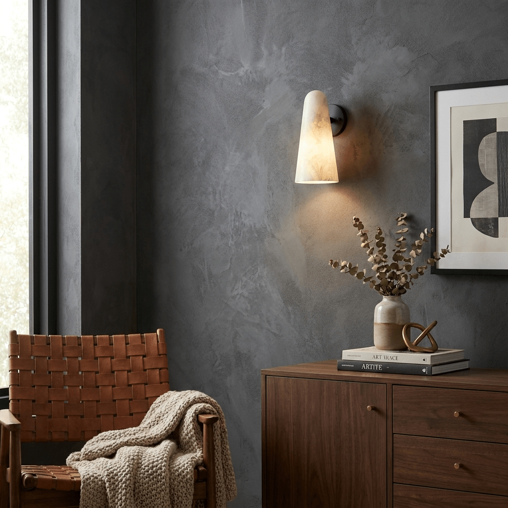 White Cone Sconce — Wall Sconce | Maison Monashee — view 7