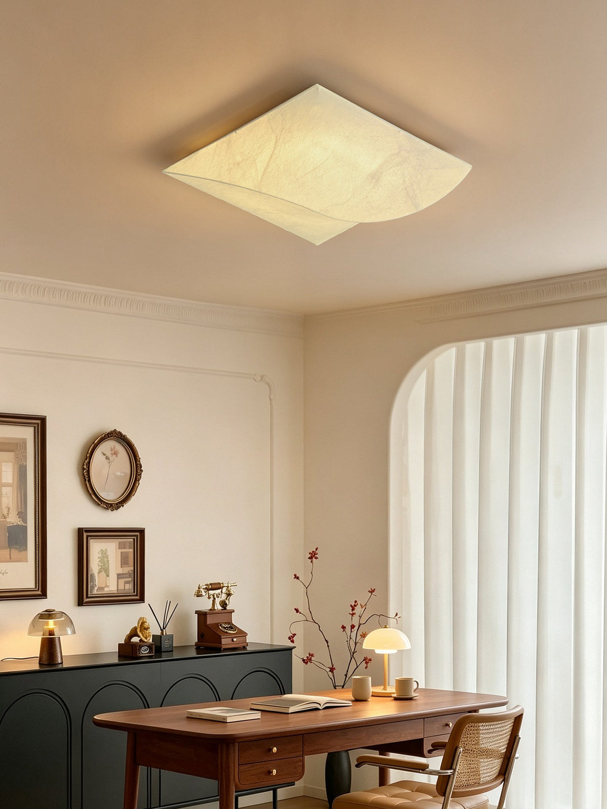 Sculptural Flush Mount Light — Ceiling Light | Maison Monashee — view 7