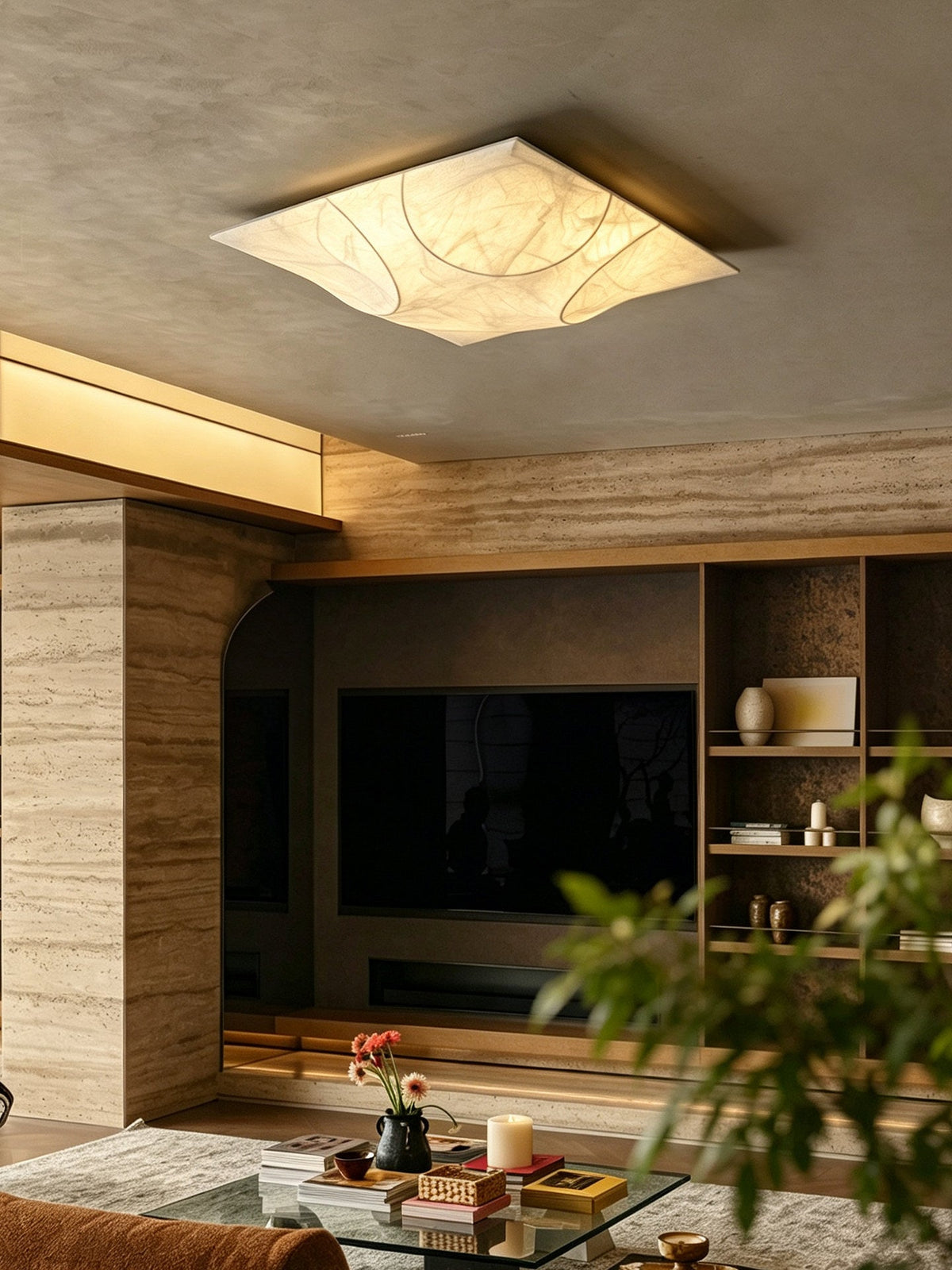 Sculptural Flush Mount Light — Ceiling Light | Maison Monashee — view 8