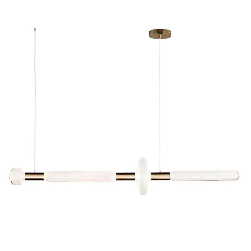 Gold Cylinder Pendant Light — Pendant Light | Maison Monashee — view 95