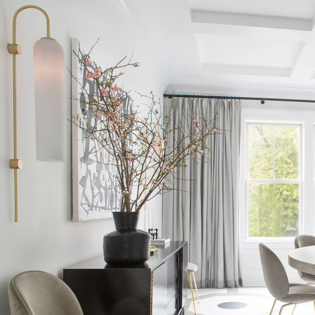 Glass Cylinder Wall Sconce — Wall Sconce | Maison Monashee — view 48