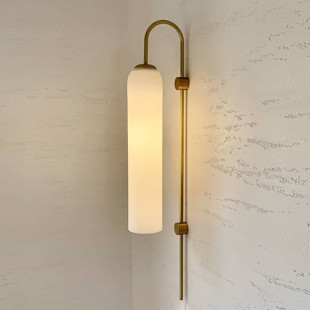 Glass Cylinder Wall Sconce — Wall Sconce | Maison Monashee — view 8