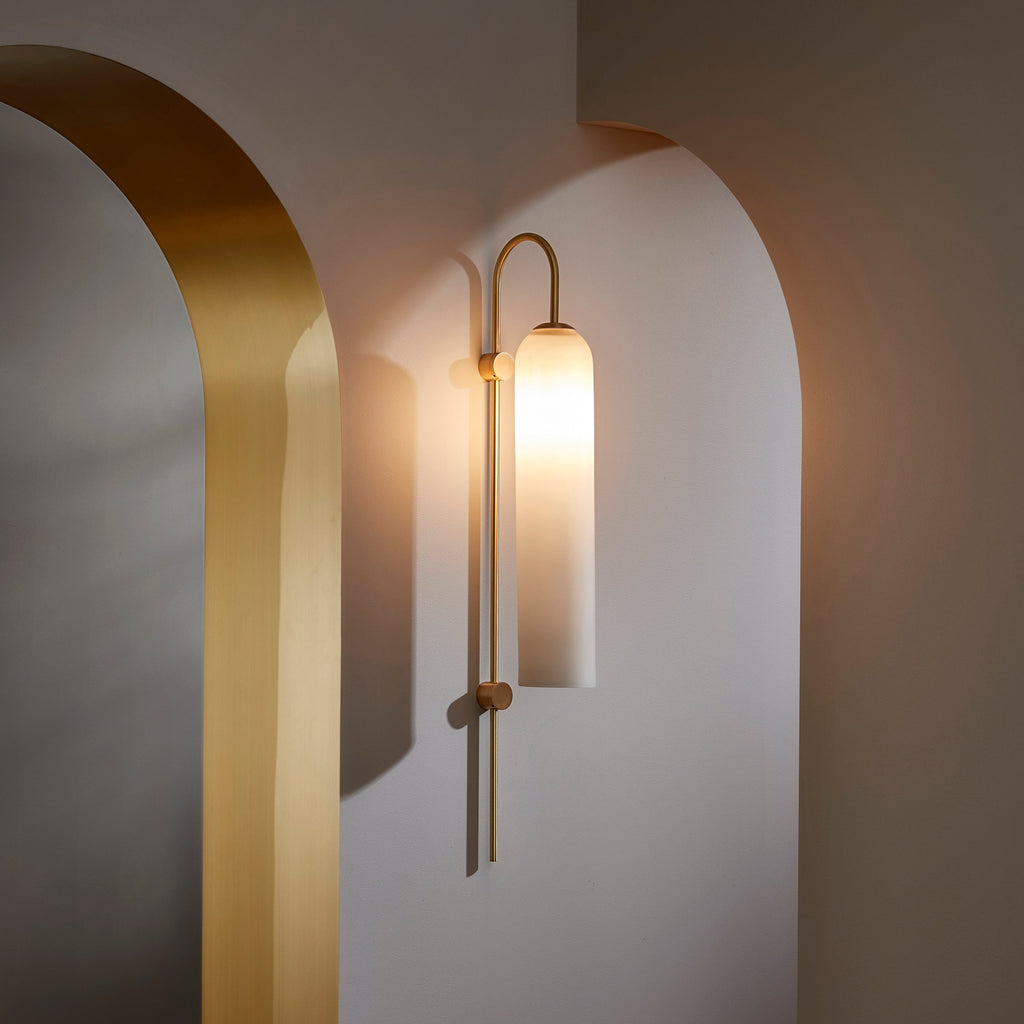 Glass Cylinder Wall Sconce — Wall Sconce | Maison Monashee — view 2