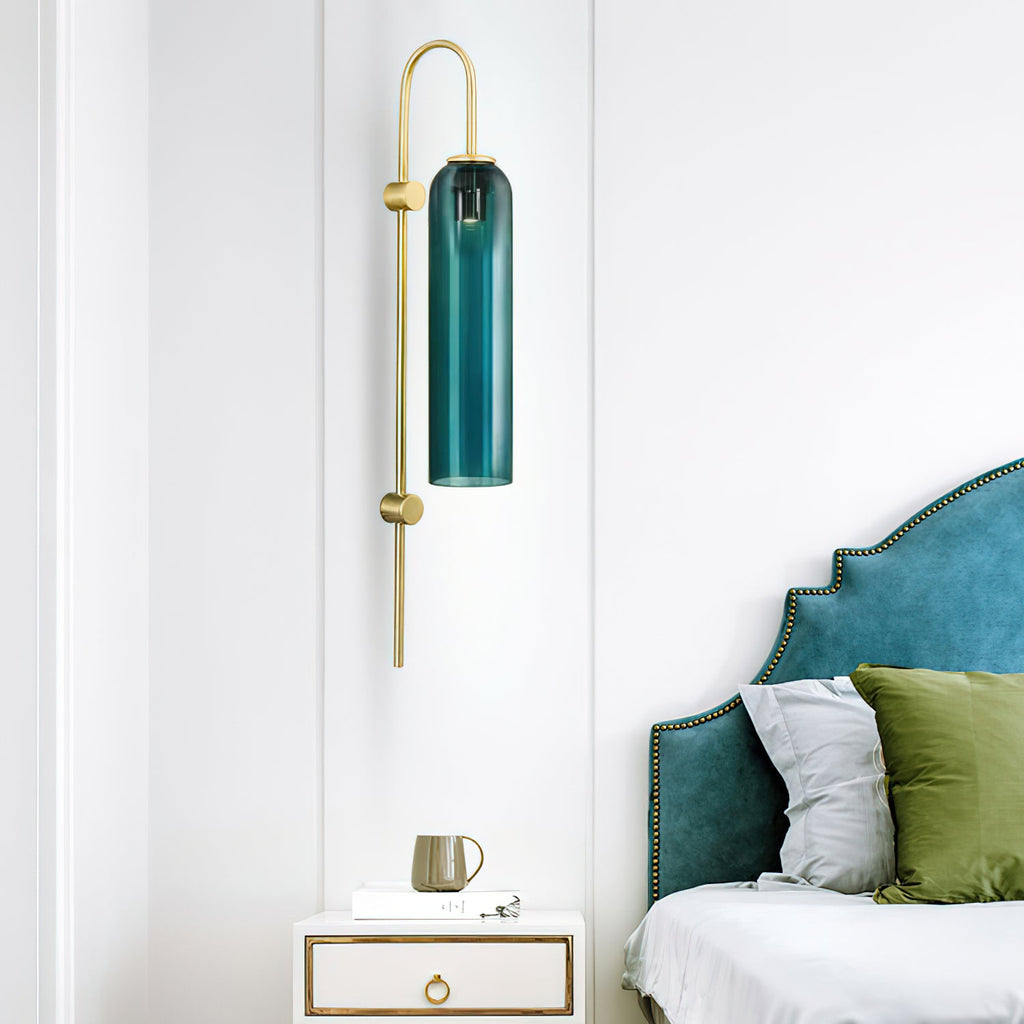 Glass Cylinder Wall Sconce — Wall Sconce | Maison Monashee — view 5