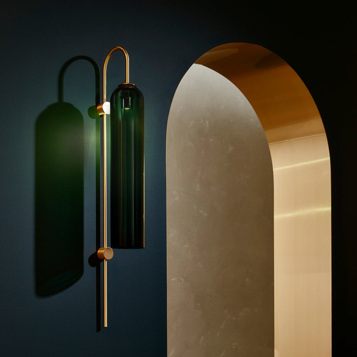 Glass Cylinder Wall Sconce — Wall Sconce | Maison Monashee — view 6