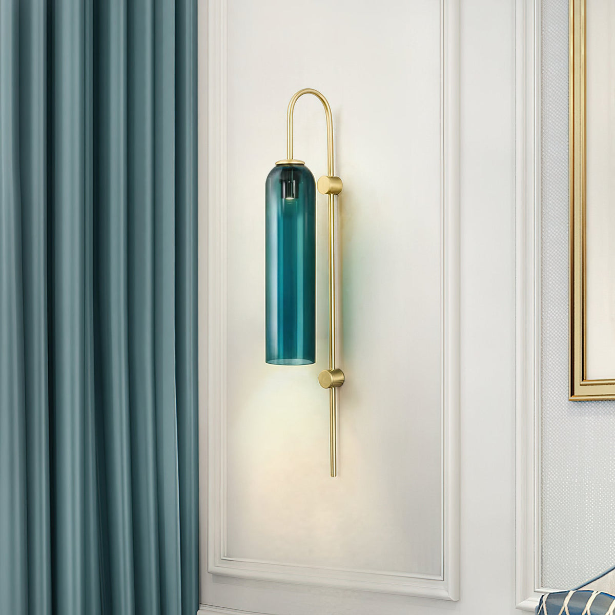 Glass Cylinder Wall Sconce — Wall Sconce | Maison Monashee — view 4