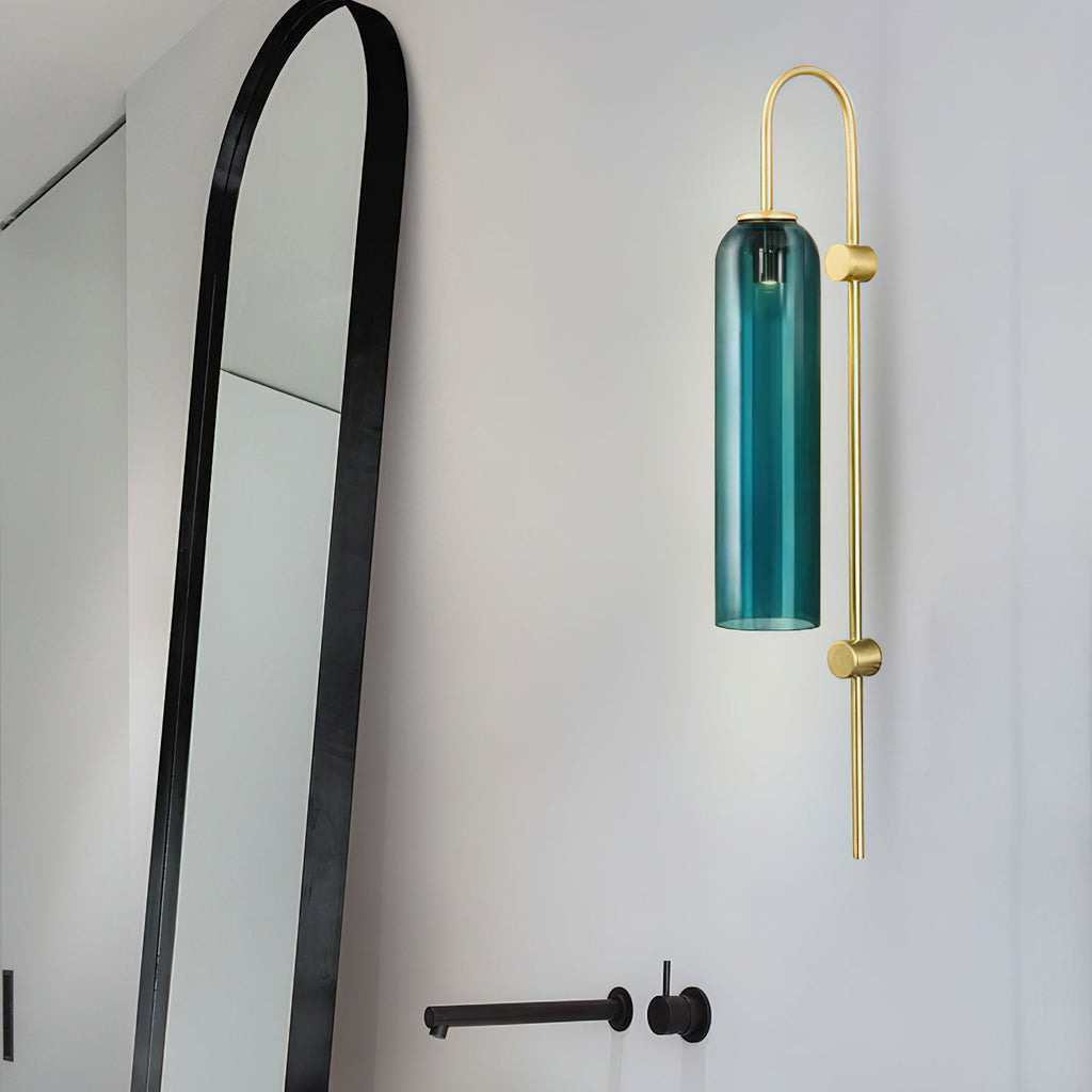 Glass Cylinder Wall Sconce — Wall Sconce | Maison Monashee — view 9