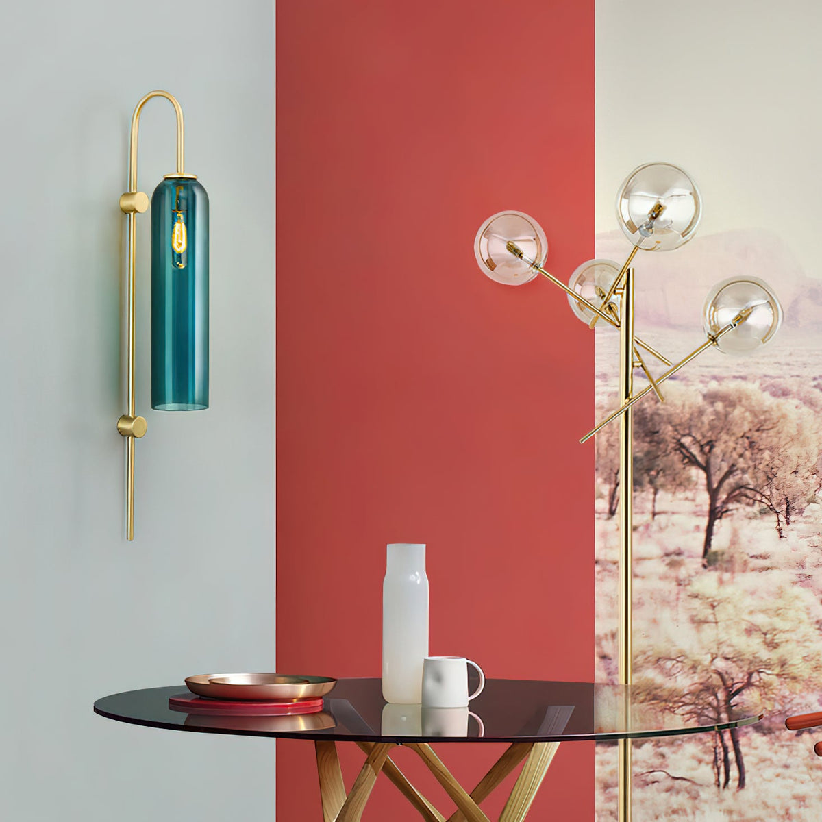 Glass Cylinder Wall Sconce — Wall Sconce | Maison Monashee — view 37