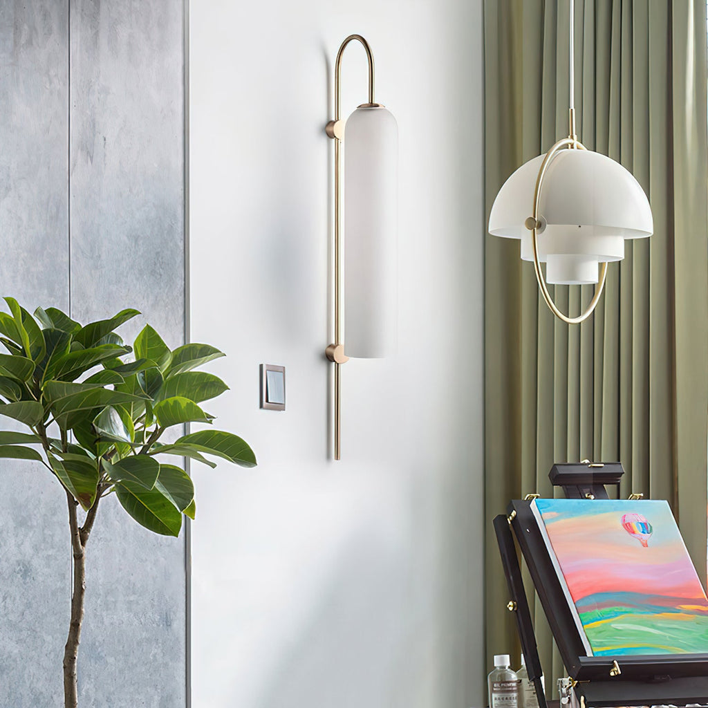 Glass Cylinder Wall Sconce — Wall Sconce | Maison Monashee — view 7