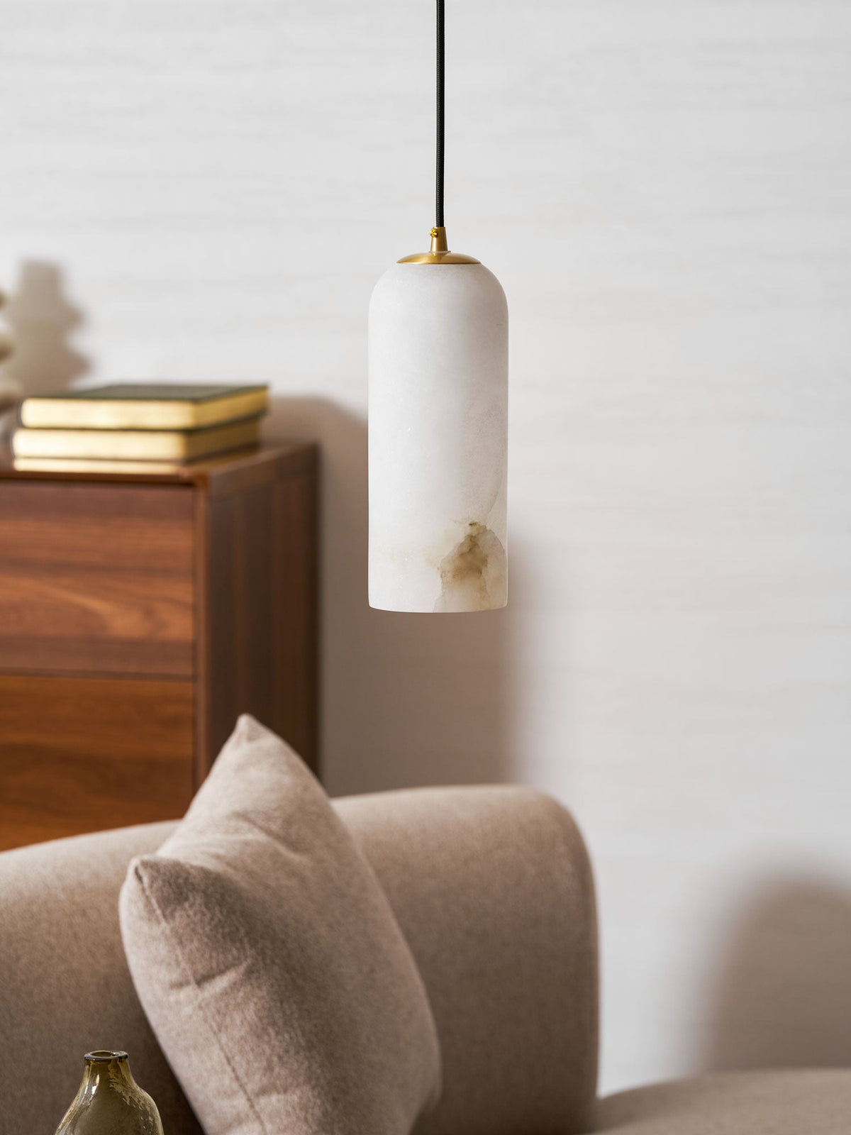 Modern Alabaster Pendant Light — Pendant Light | Maison Monashee — view 35