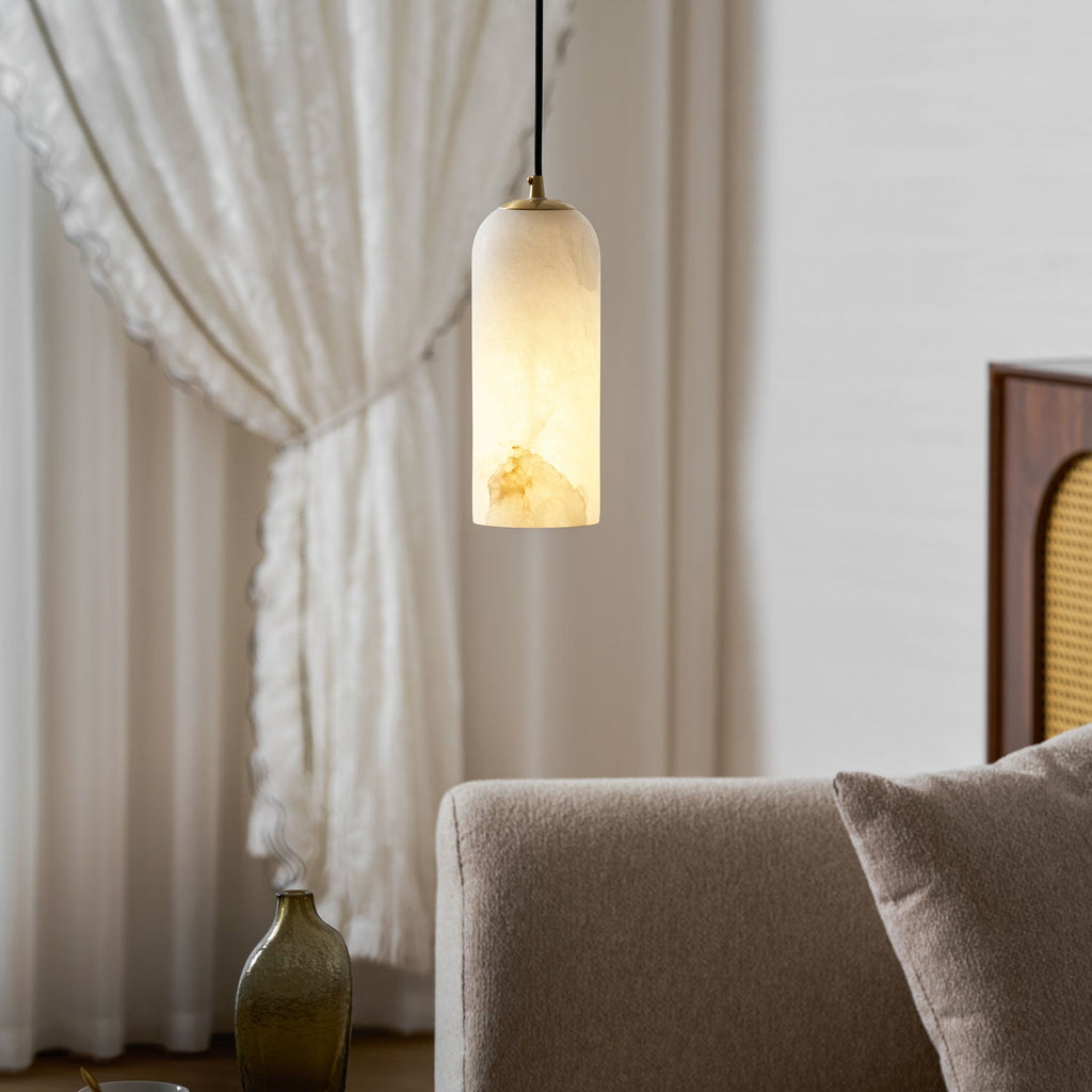 Modern Alabaster Pendant Light — Pendant Light | Maison Monashee — view 2