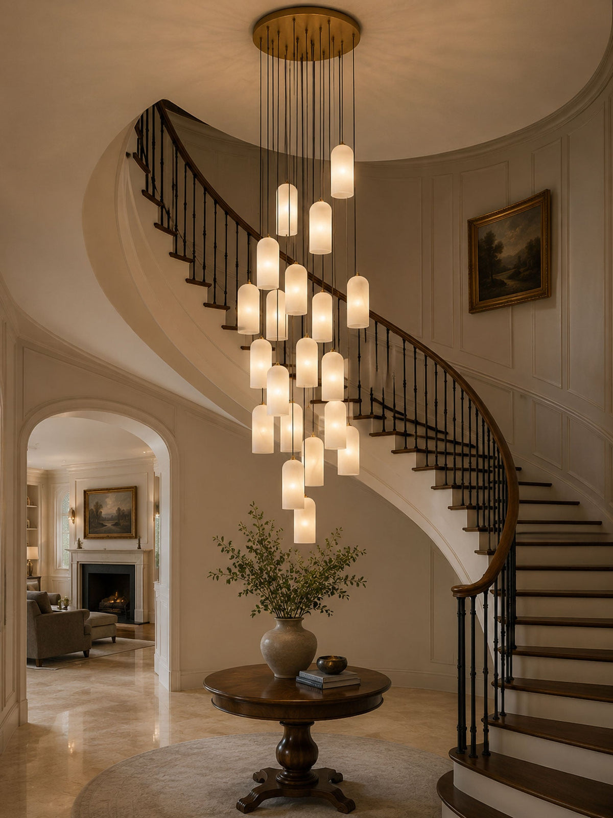 Modern Alabaster Pendant Light — Pendant Light | Maison Monashee — view 10